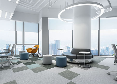 雅保化工辦公休閑區裝修實景圖